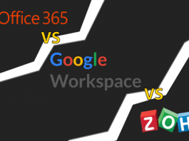 Microsoft 365 Vs Google Workspace Vs Zoho Workplace les meilleures suites de messagerie et de productivité en 2022