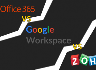 Microsoft 365 Vs Google Workspace Vs Zoho Workplace les meilleures suites de messagerie et de productivité en 2022