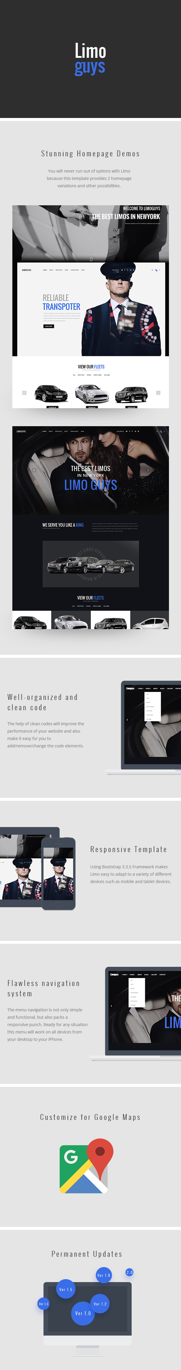 modèle HTML de limoguys