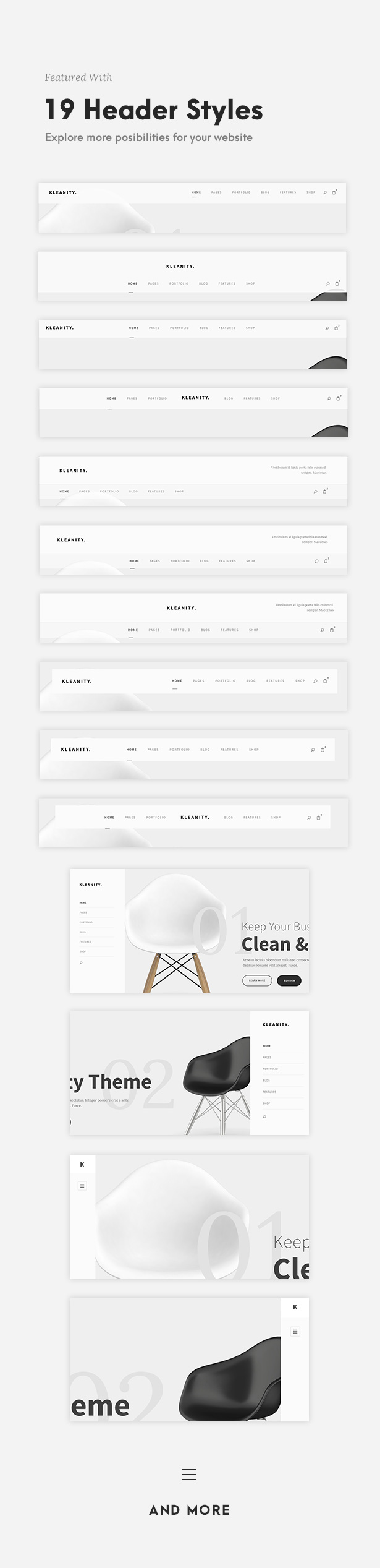 Kleanity - Minimalist WordPress Theme / Creative Portfolio - 9