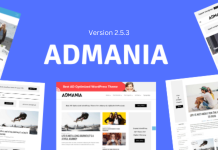 Admania Theme WordPress Adsense avec compatibilite Gutenberg