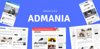 Admania Theme WordPress Adsense avec compatibilite Gutenberg