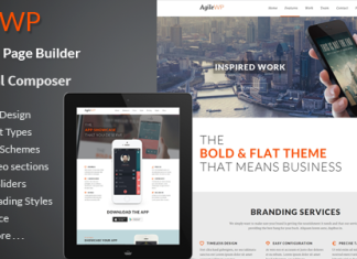 Agile Theme WordPress polyvalent de presentation dapplications multiples