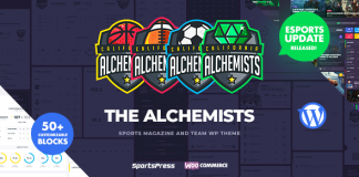 Alchimistes Theme WordPress pour club de sport eSports et