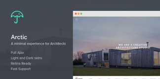 Arctique Theme WordPress pour larchitecture et la creativite