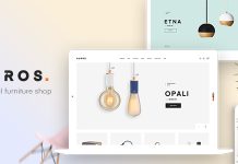 Auros Theme Elementor WooCommerce pour meubles