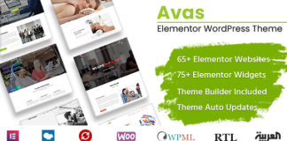 Avas Theme WordPress Elementor