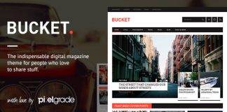 BUCKET Un theme WordPress de style magazine numerique