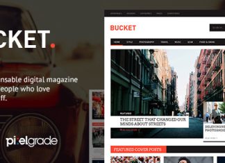 BUCKET Un theme WordPress de style magazine numerique