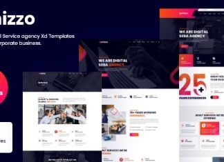 Banizzo Modele de site XD pour agence digitale