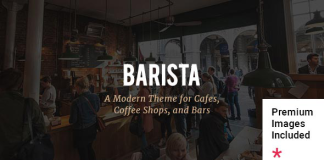 Barista Theme moderne pour les cafes les coffee shops