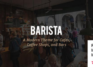 Barista Theme moderne pour les cafes les coffee shops