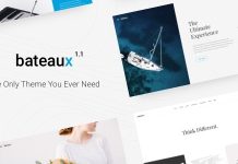 Bateaux Theme WordPress polyvalent et creatif pour les bateaux