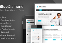 Blue Diamond Theme WordPress dentreprise reactif