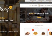 Boulangerie Theme WordPress pour gateaux et aliments