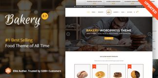Boulangerie Theme WordPress pour gateaux et aliments
