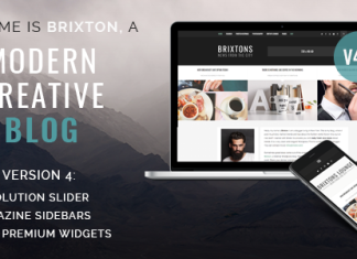 Brixton Un theme de blog WordPress reactif