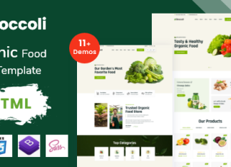 Brocoli Modele de site web Bootstrap pour la vente