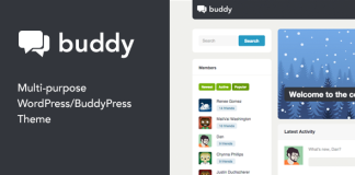 Buddy Theme WordPress BuddyPress Simple