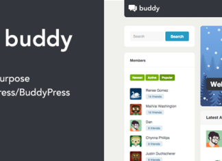 Buddy Theme WordPress BuddyPress Simple
