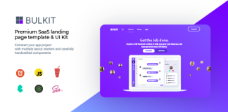Bulkit Pages datterrissage Saas
