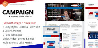 Campagne Theme WordPress Politique