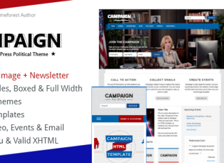 Campagne Theme WordPress Politique