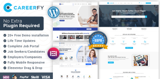 Careerfy Theme WordPress pour tableau demploi