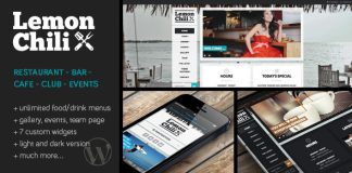 CitronChili Un theme WordPress pour restaurant