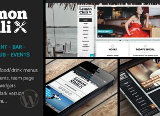 CitronChili Un theme WordPress pour restaurant