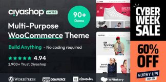 CiyaShop Theme WooCommerce polyvalent