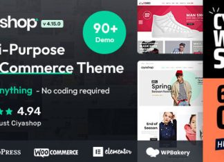 CiyaShop Theme WooCommerce polyvalent