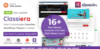 Classiera Theme WordPress dannonces classees