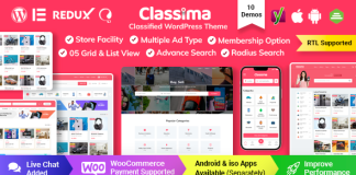 Classima Theme WordPress de petites annonces classees