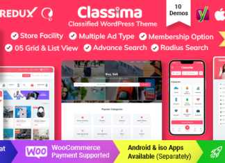 Classima Theme WordPress de petites annonces classees