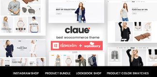 Claue Theme WooCommerce Elementor Propre et Minimaliste