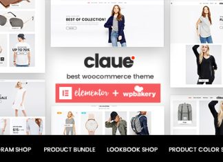 Claue Theme WooCommerce Elementor Propre et Minimaliste