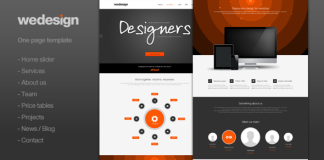 Conception de sites web Portfolio dune page