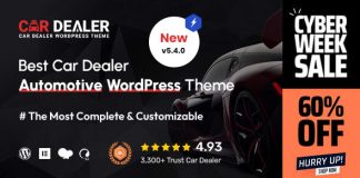 Concessionnaire automobile Theme WordPress reactif pour lautomobile