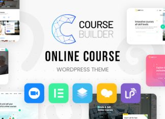 Constructeur de cours Theme WordPress de cours en ligne