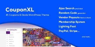 CouponXL Theme WordPress pour les coupons offres et remises