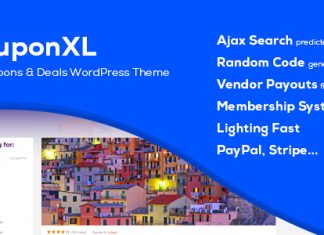 CouponXL Theme WordPress pour les coupons offres et remises
