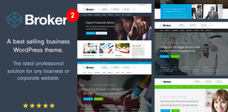 Courtier Theme WordPress pour les affaires et la finance
