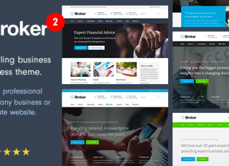 Courtier Theme WordPress pour les affaires et la finance