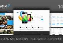 Créatif – Thème PSD polyvalent Creatif Theme PSD polyvalent