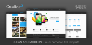 Creatif Theme PSD polyvalent