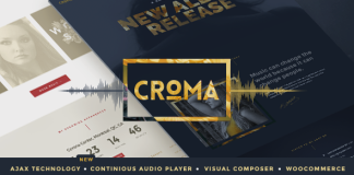 Croma Theme WordPress musical avec Ajax et lecture continue