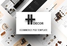 Décoration H – Modèle PSD créatif pour les entreprises de meubles en ligne Decoration H Modele PSD creatif pour les entreprises de