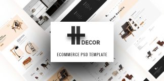 Decoration H Modele PSD creatif pour les entreprises de