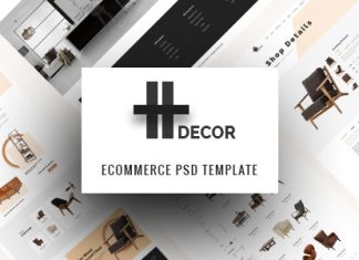 Decoration H Modele PSD creatif pour les entreprises de